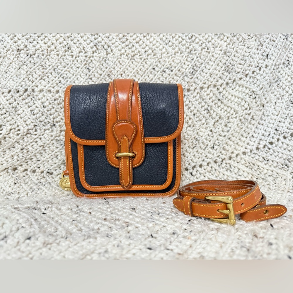 Vintage Dooney and Bourke Small East and West Flap Crossbody